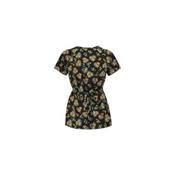 UA Autism Speaks Black Mock Wrap Scrub Top
