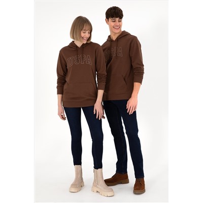 Erkek Kahverengi Basic Sweatshirt