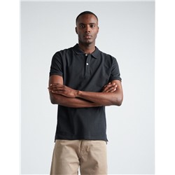 Piquet Polo, Men, Black