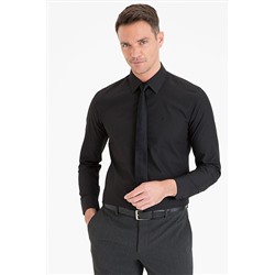 Pierre Cardin Erkek Siyah Slim Fit Basic Gömlek G021GL004.000.1214552
