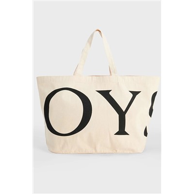 Oysho Yazılı Büyük Kumaş Çanta 30554428