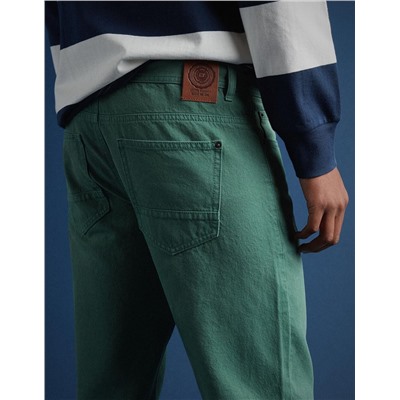 Denim Trousers, Men, Green
