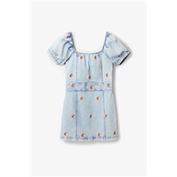 Vestido corto slim denim