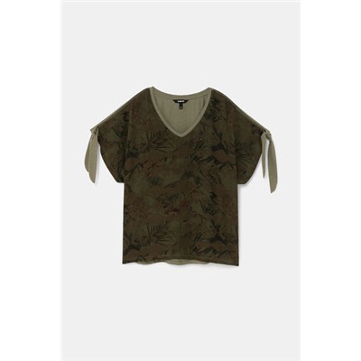 Camiseta tropical lazos