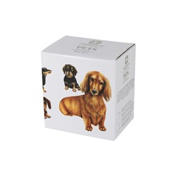 Кружка, 300 мл, фарфор F, белая, Такса, Pets, 54377