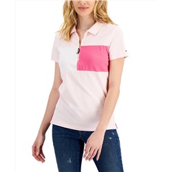 Tommy Hilfiger Short Sleeve Zip-Up Polo Top, XXL