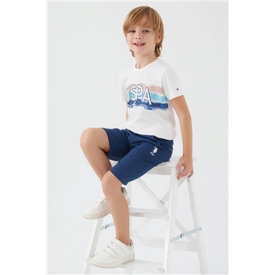 Erkek Çocuk Krem Pijama Takımı