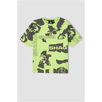 Erkek Çocuk Shaquille O'Neal Oversize Fit Bisiklet Yaka Kısa Kollu Tişört