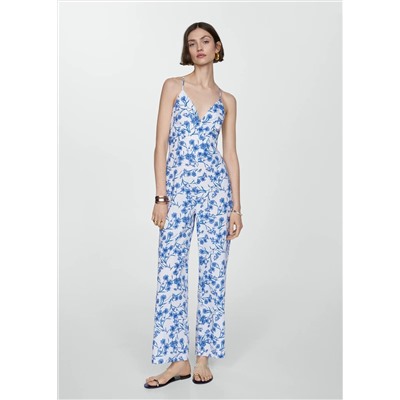 Mono algodón estampado floral