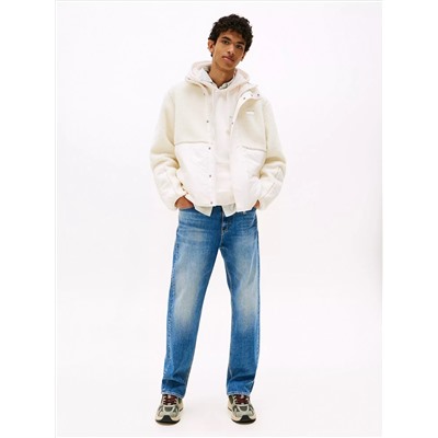 Tommy Jeans Mixed Media Teddy Jacket