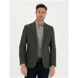 Haki Slim Fit Ceket