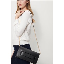 Bandolera de piel Safy Negro