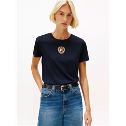 Embroidered Laurel Leaf Logo T-Shirt