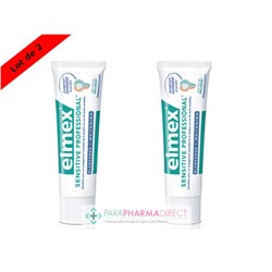 Elmex Sensitive Professional Blancheur Dentifrice Dents Sensibles 2x75mlLot  × 2