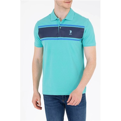 Erkek Mint Polo Yaka Tişört
