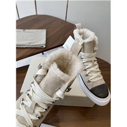 Теплые женские высокие кеды Brunell*o Cucinell*i