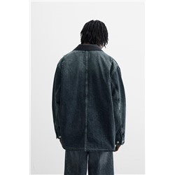 CAZADORA DENIM CUELLO CONTRASTE