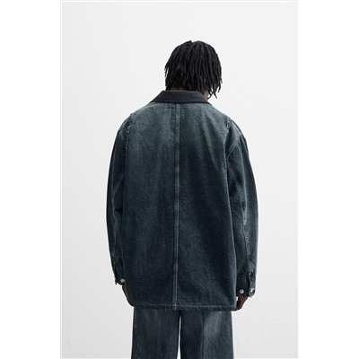 CAZADORA DENIM CUELLO CONTRASTE