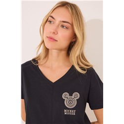 Pijama largo 100% algodón print Mickey Mouse