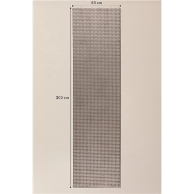 Vivre Bubble Halı - Taş - 80x300 cm