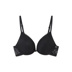 GORGEOUS Sujetador push up encaje tul negro