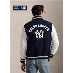 Куртка бейсбольная из флиса с аппликацией в виде букв RALPH LAURE*N