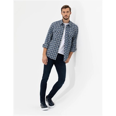 İndigo Comfort Fit Uzun Kollu Gömlek
