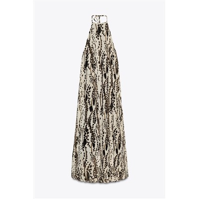 ZW COLLECTION PRINTED HALTER DRESS