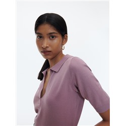 Oberteil im Polo-Stil aus Jersey