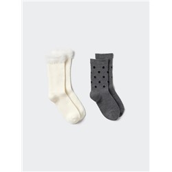 HEATTECH Socks (Shaggy, 2 Pairs)