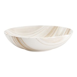 Тарелка суповая, 19х5 см, фарфор P, белая, мрамор, Royal Marble, 62768