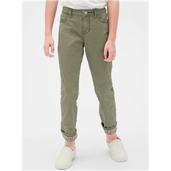 Kids Jersey-Lined Straight Jeans with Fantastiflex