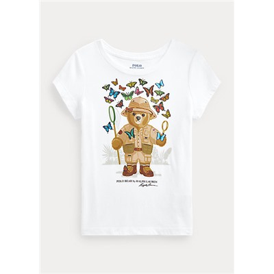 Girls 2-6x Polo Bear Cotton Jersey Tee