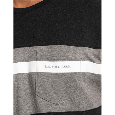 COLOR BLOCK JERSEY T-SHIRT WITH POCKET