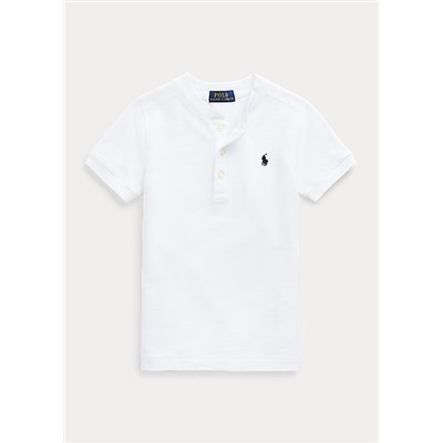 Boys 2-7 Featherweight Cotton Mesh Henley Shirt