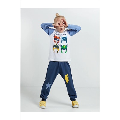 Denokids Maskeler Erkek Çocuk Pantolon Takım CFF-19S1-037
