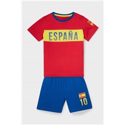 Shorty-Pyjama - Bio-Baumwolle - 2 teilig