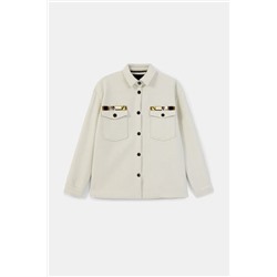 Chaqueta bolsillos bordados