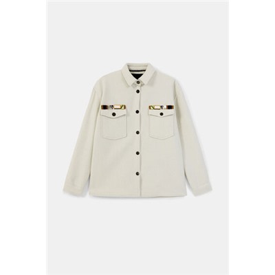 Chaqueta bolsillos bordados