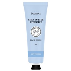 DEOPROCE SHEA BUTTER INTENSIVE HAND CREAM SOFT POWDER Интенсивный увлажняющий крем для рук с маслом ши 50г