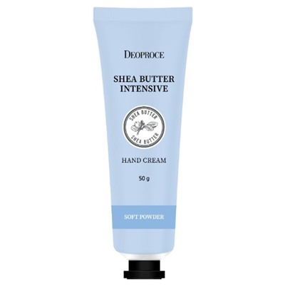 DEOPROCE SHEA BUTTER INTENSIVE HAND CREAM SOFT POWDER Интенсивный увлажняющий крем для рук с маслом ши 50г
