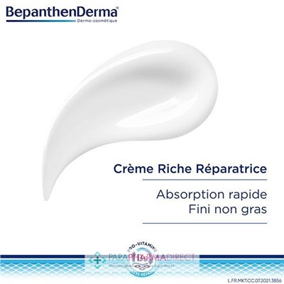 BepanthenDerma Crème Riche Réparatrice Corps 400 ml ECO-RECHARGE