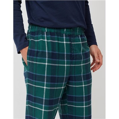 Flannel Pyjamas Trousers, Men, Multicolour