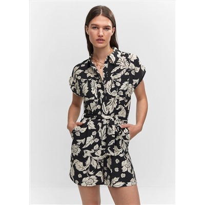Mono estampado floral lazo