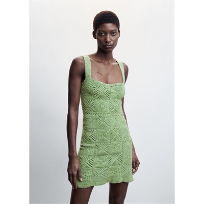 Vestido crochet algodón
