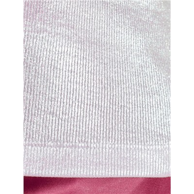 Футболка облегающая из хлопка в рубчик с V вырезом и матовым покрытием металлик