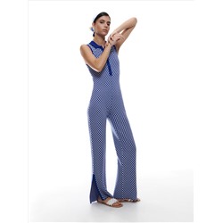 Jumpsuit aus Jacquard mit hohem EcoVero™-Anteil
