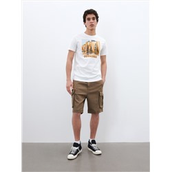Cargo-Jogger-Shorts mit hohem Baumwollanteil