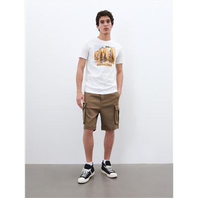 Cargo-Jogger-Shorts mit hohem Baumwollanteil