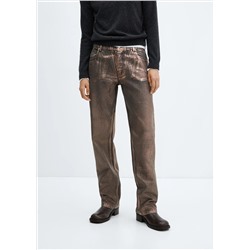 Jeans rectos foil